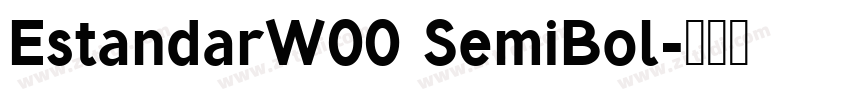 EstandarW00 SemiBol字体转换